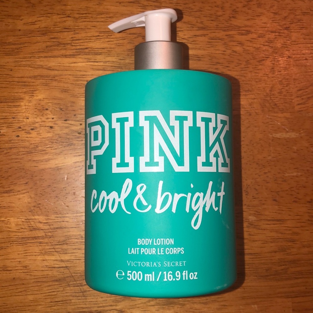 Pink body lotion